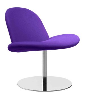 Orlando / Chaise pivotante en tissu Violet