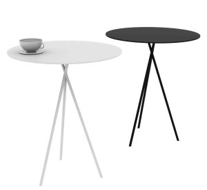 Mindy / Table basse H60 x ø40 cm Blanc