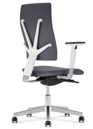 4ME / Fauteuil de bureau sans accoudoirs tapissé Gris