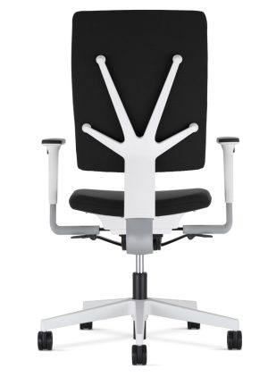 4ME / Fauteuil de bureau sans accoudoirs pied laqué Noir