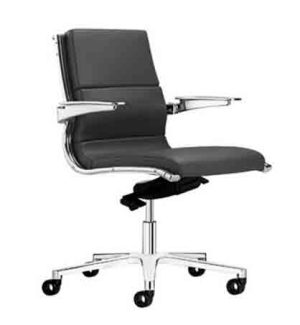Sit it Classic / Fauteuil manager en cuir Noir