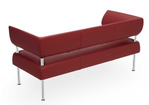 Business Class / Canapé 3 places L160 cm cuir Rouge