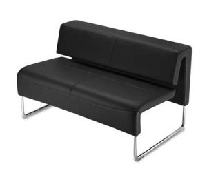 Path / Canapé 2 places L120 cm similicuir Noir