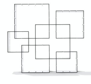 Konnex / Etagère design modulable lot de 3 cubes encastrables
