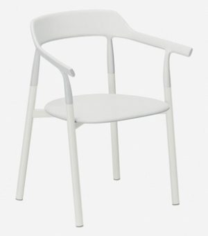 Twig comfort plastic / Chaise de réunion avec dossier plastique Blanc