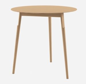 Kayak table / Table en bois Ø 74 cm Chêne naturel