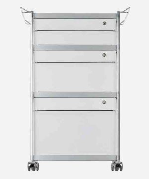SEC car003 / Caisson à roulettes 3 tiroirs H98 cm Blanc