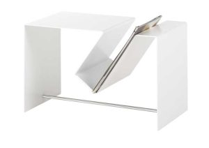 Lobby / Table basse porte-revues Blanc