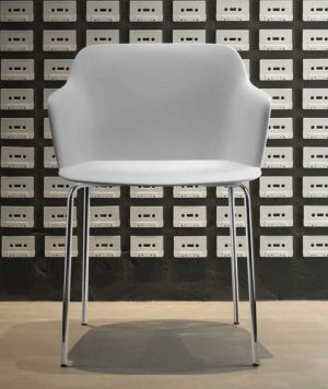 Deep PL / Fauteuil visiteur 4 pieds chromés